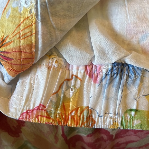 ALFRED DUNNER  Size 16W Butterfly Eyelet Embroidered Cotton Lightweight  $89 NEW - Picture 12 of 16